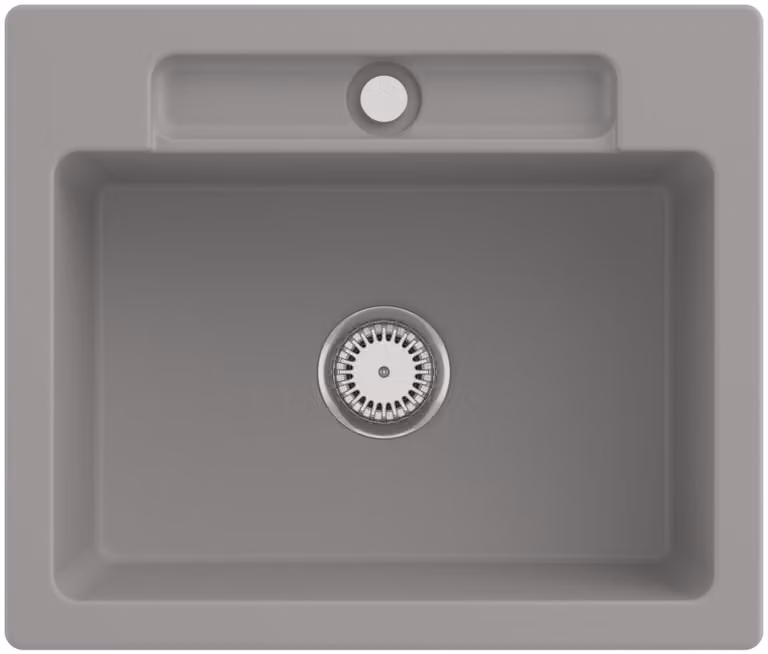 Lavello da cucina Villeroy&Boch, lavello da cucina Siluet 60 S Fossil 600x510mm, larghezza base 60cm