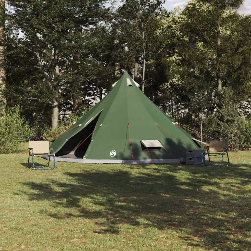 Tenda Tipi vidaXL in taffetà verde L/P/H: 560 x 560 x 300 cm