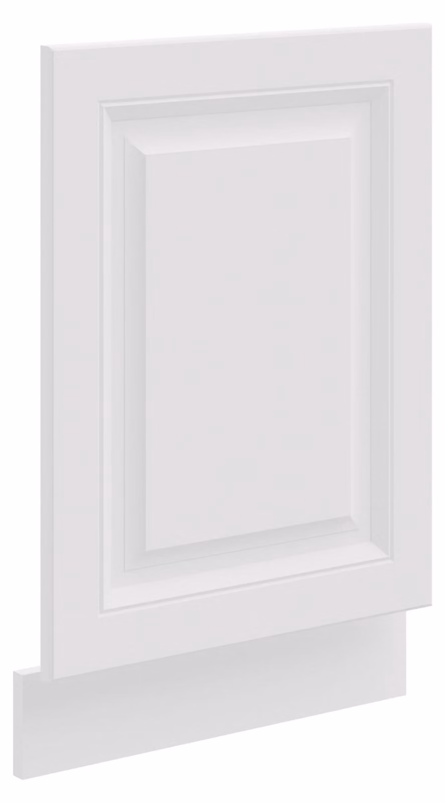 Pannello frontale per lavastoviglie integrata da 45 cm, modello Stilo, colore bianco, stile rustico