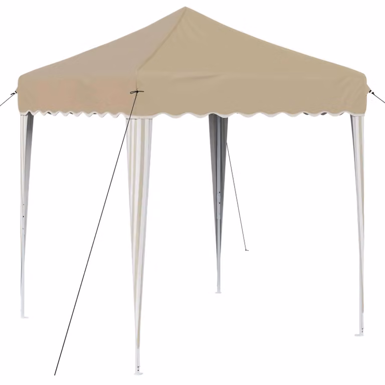 Tenda per feste a pop-up 195 x 195 x 245 cm Crema