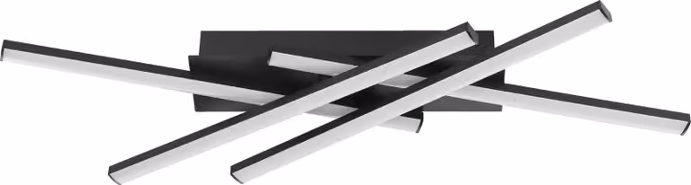 EGLO LED Plafoniera Vascella, lampada a soffitto a forma di barra, ideale per cucina e ufficio, realizzata in metallo e plastica, luce bianca neutra, dimensioni 69 x 12 cm