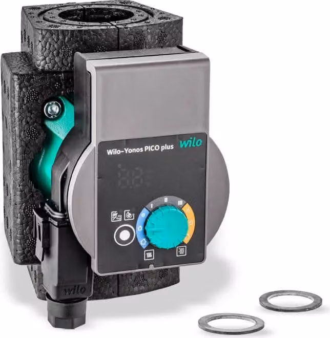 Pompa di circolazione Wilo Yonos PICO plus 25/1-4-130, diametro 130 mm, raccordo Rp 1 pollice, classe di efficienza energetica EEI 0.18