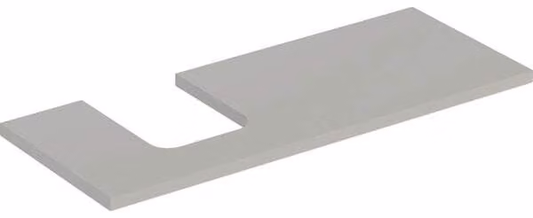 Plaque de lavabo Geberit ONE, découpe à gauche, pour lavabo à poser en forme de coupe, 120x3x47cm, 505.295.00.7, 505.295.00.7