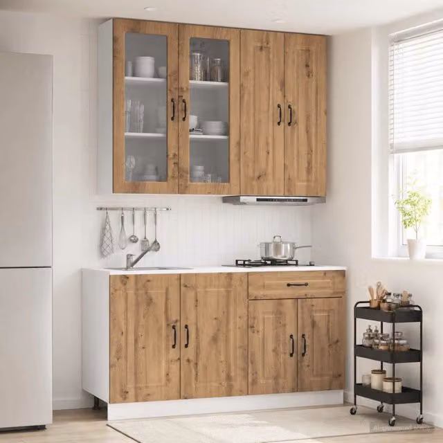 Unità Cucina KALMAR 4 pz Rovere Artigianale 3438314