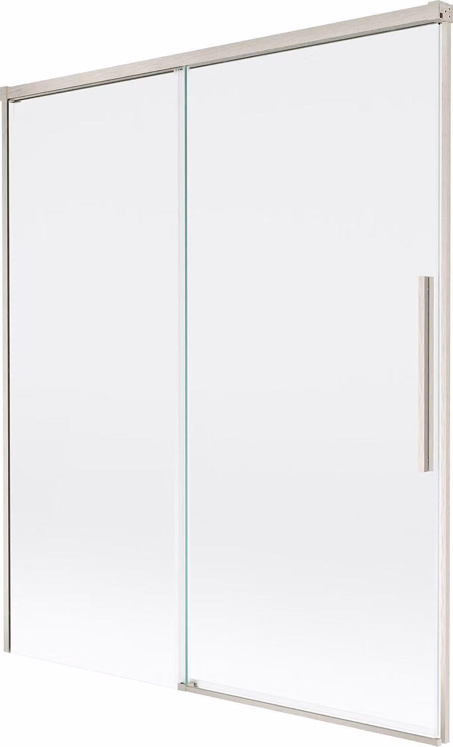 Mexen Rox paratia da vasca da bagno 2 ante scorrevoli 140 x 150 cm, trasparente, nichel spazzolato - 8C9-140-001-97-00