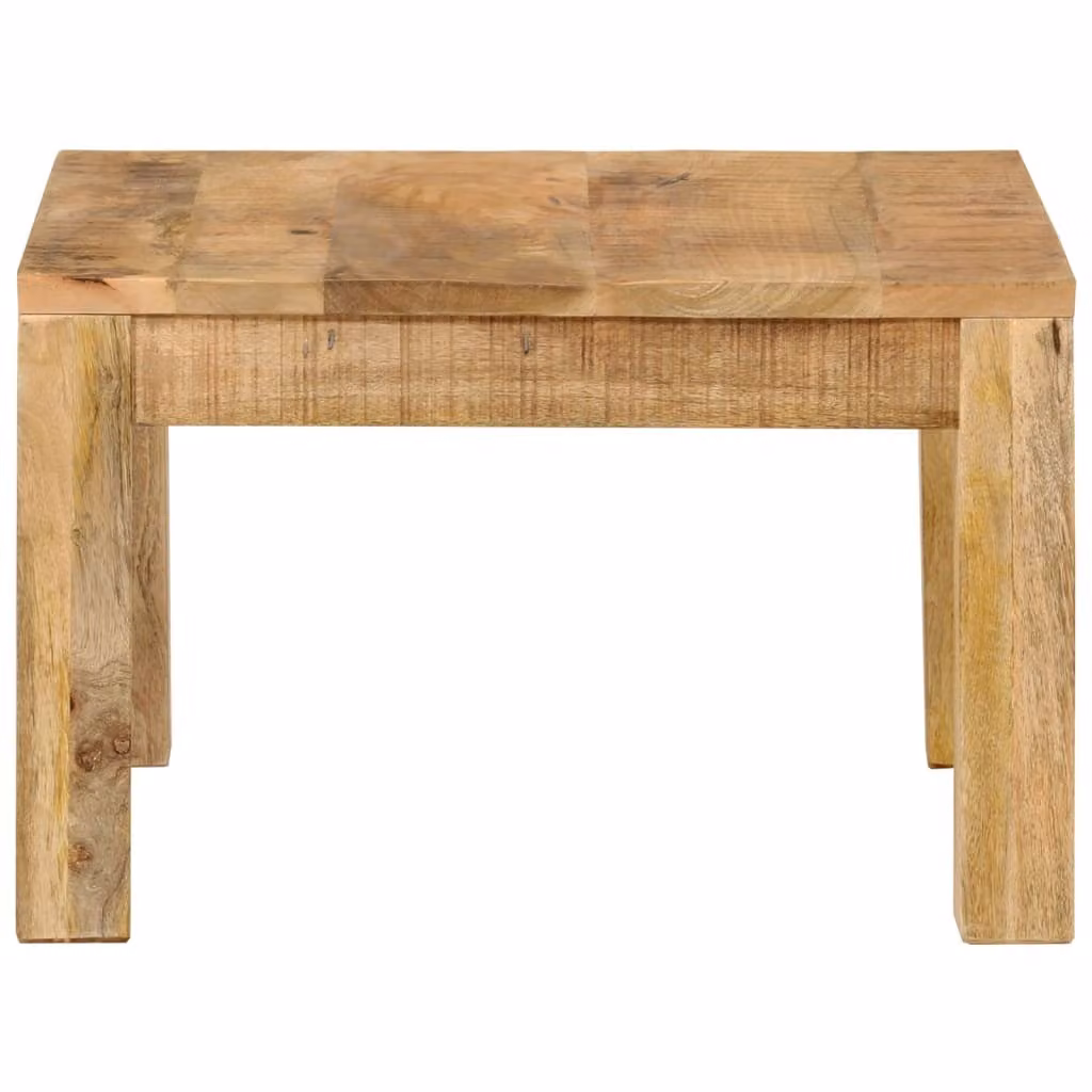 Tavolino 55x55x35 cm in legno massiccio di mango