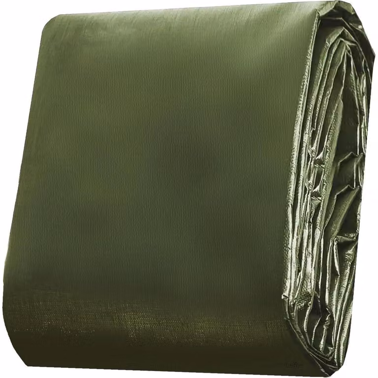 Telo protettivo impermeabile, verde, 3x7 metri, 150 g/m², resistente allo strappo e rivestito