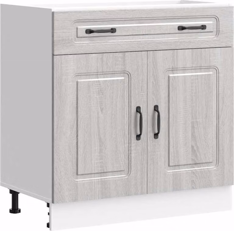 Base da Cucina Kalmar Grigio Sonoma in Legno Multistrato