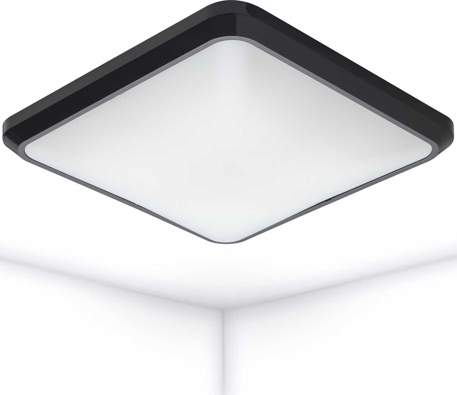 Oktaplex LED plafoniera quadrata piatta antracite
