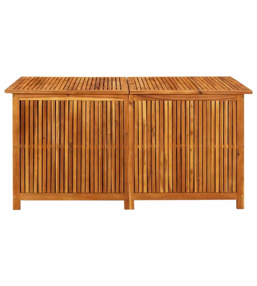 vidaXL Contenitore da Giardino in Legno Massello di Acacia Oliato, Marrone, L 150 x P 80 x H 75 cm – 2