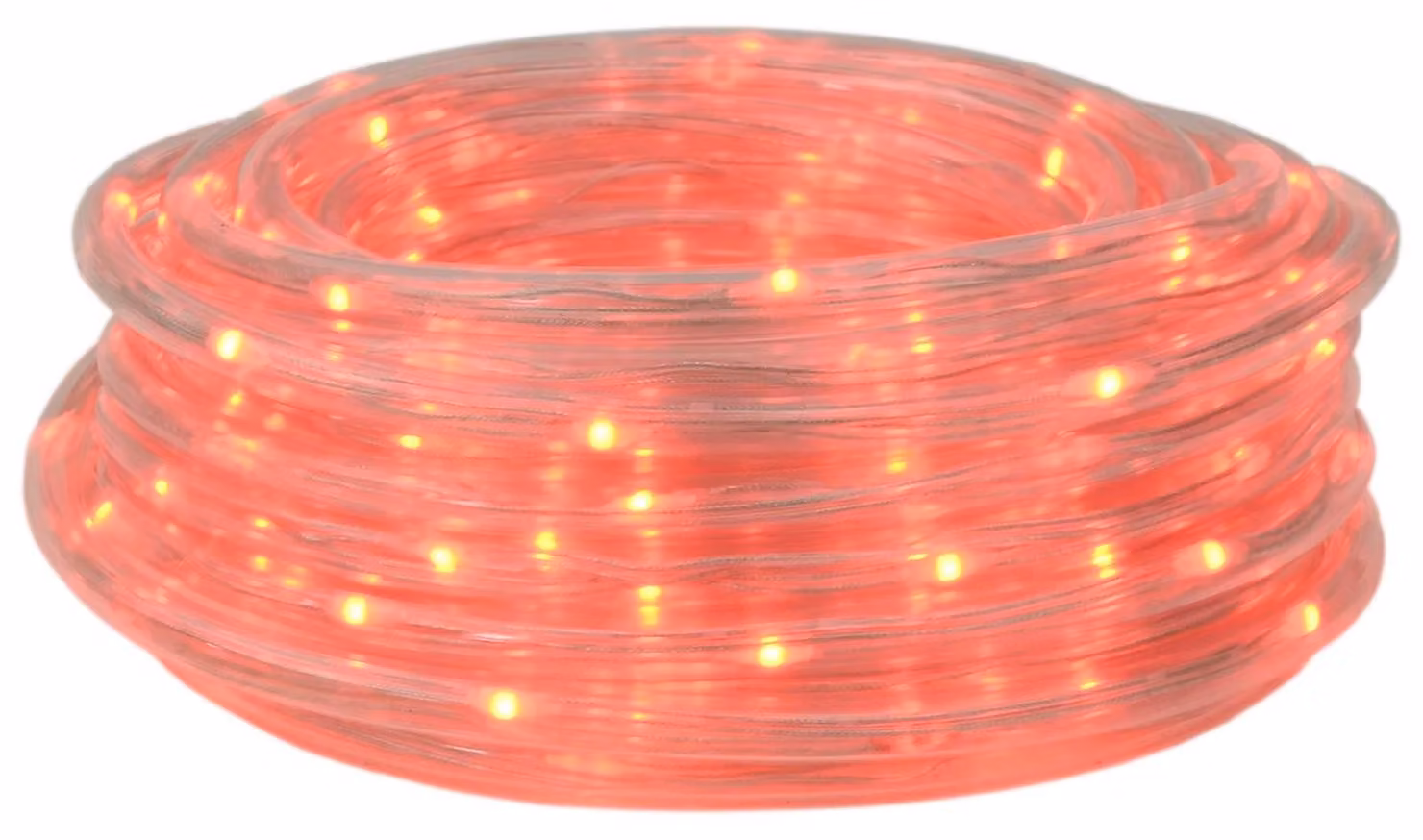 Tubo luminoso natalizio a LED, 1200 LED, colore rosso, lunghezza 50 metri
