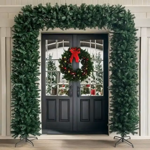 Arco ad Albero di Natale-Albero Natalizio Verde 240 cm