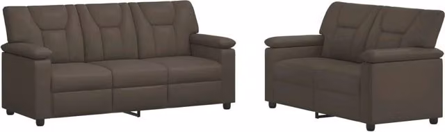 Set di divani 2 pcs Grigio Similpelle 3430561