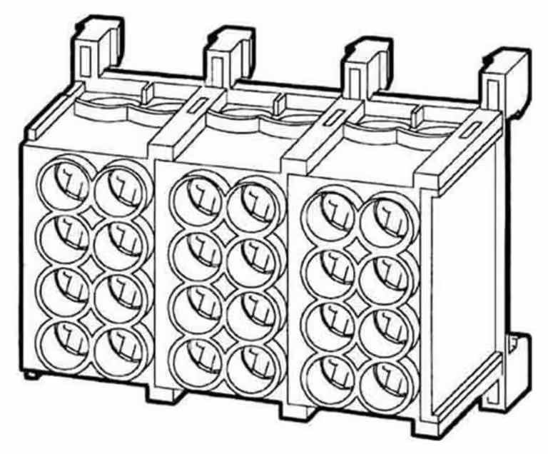 Morsetto di derivazione per cavi principali 25 mm² Kleinhuis a 2 poli, 400 V