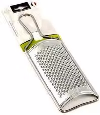 Grattugia curva Gnali in acciaio inox color argento, L: 29 cm, P: 8,5 cm