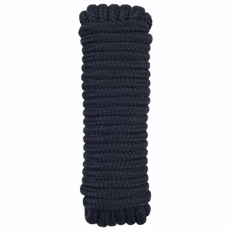 Corda da barca vidaXL in poliestere blu, Lunghezza: 15 m, Diametro: 2 mm