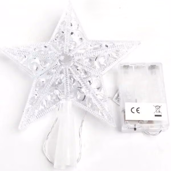 Striscia LED, alimentata a batteria, 21 cm, luce bianco caldo