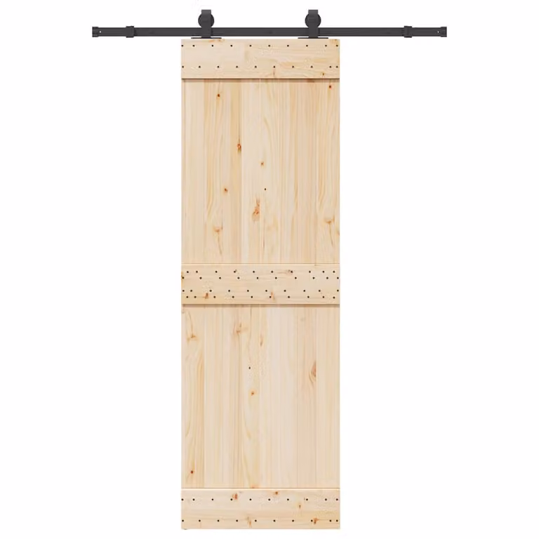 vidaXL Kit di Binari per Porte Scorrevoli in Acciaio Nero Opaco, Lunghezza: 152,5 cm