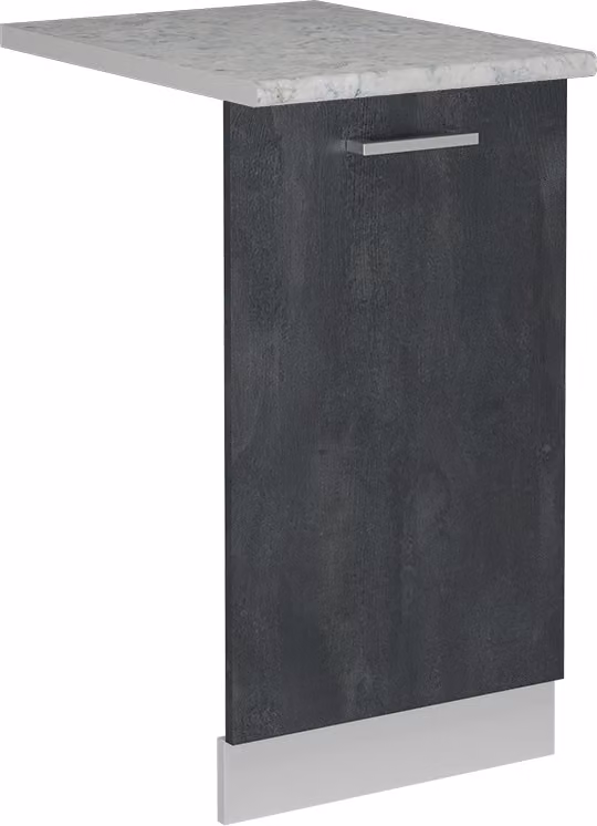 Pannello frontale della lavastoviglie Vicco R-Line Calce nera 45 cm , PL Marmo, Model 55087
