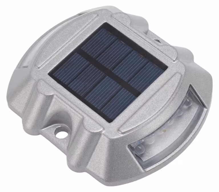 Lampada solare da incasso, grado di protezione IP68, luce bianca, 12 LED, portata visiva di 800 metri
