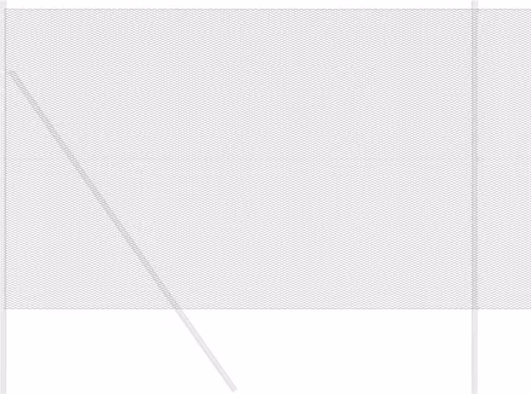 Recinzione Esagonale Grigio 1,5 x 10 m PVC