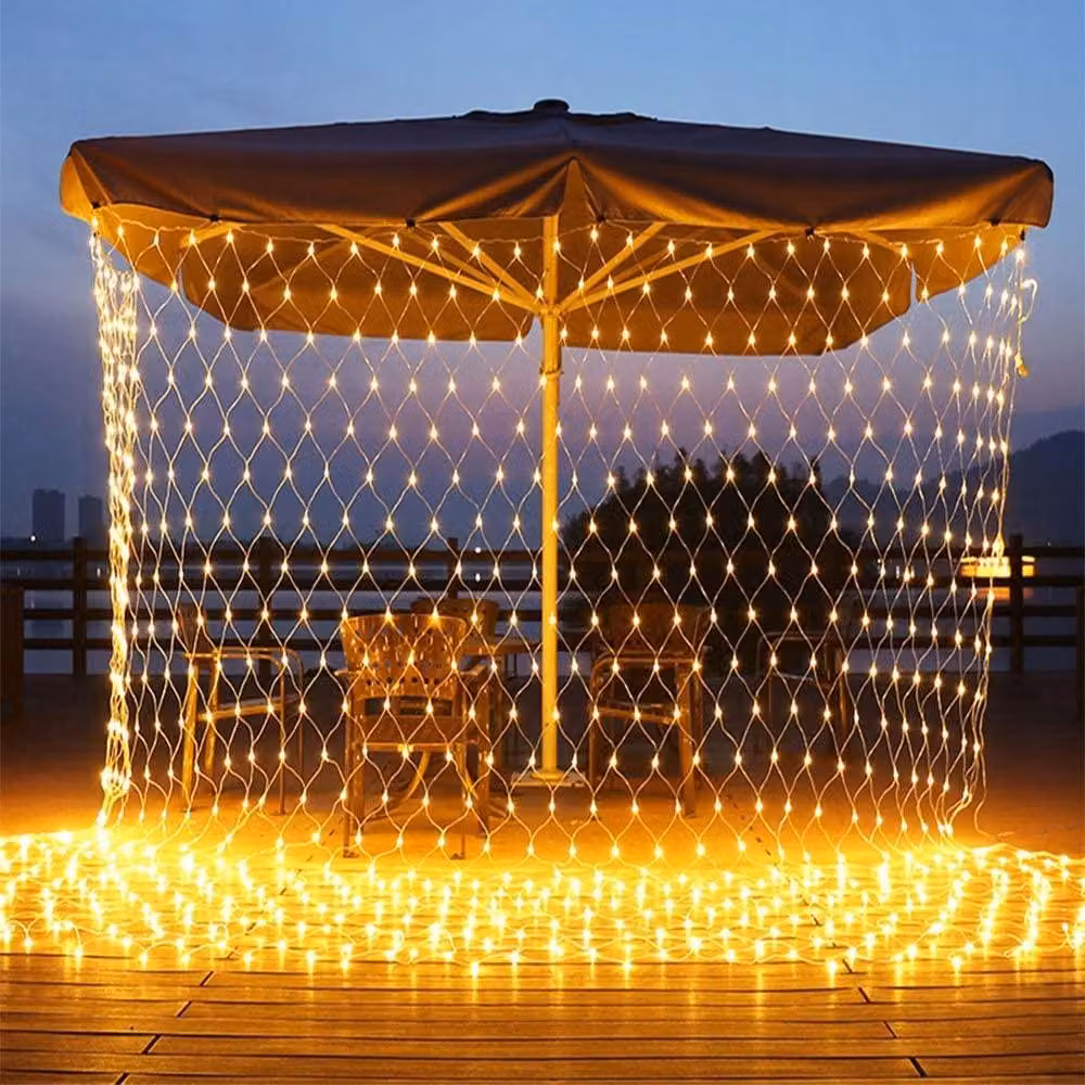 320 LED rete luminosa 3x1,5m bianco caldo / Interno ed esterno - luci fiabesche albero di Natale luci fiabesche illuminazione esterna illuminazione interna decorazione festa illuminazione festa decorazione luce