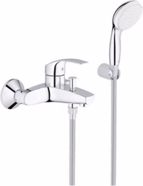 Miscelatore per vasca Grohe Eurosmart New a parete con leva singola, finitura cromata