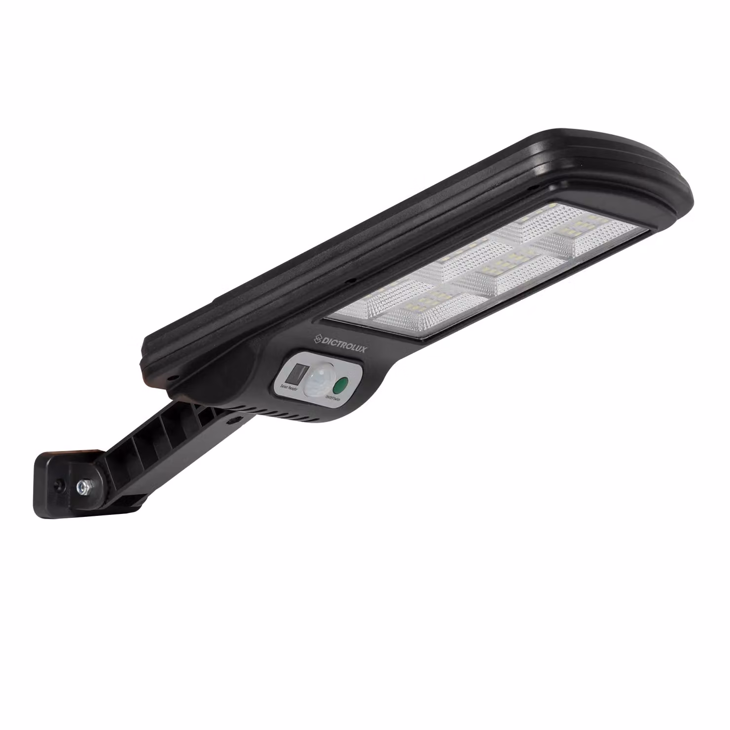 DICTROLUX Faretto Solare LED Bianco Freddo 7500K 3W con Sensore di Movimento per Giardino e Terrazzo