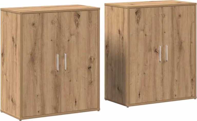Credenza 2 pcs Rovere artigianale 60 x 31 x 70 cm