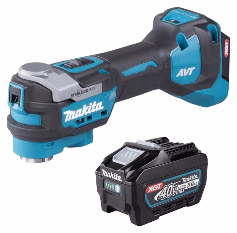 Makita TM 001 GT1 utensile multifunzione a batteria 40 V max. Starlock Max Brushless + 1x batteria ricaricabile 5,0 Ah - senza caricabatterie