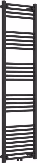Scaldasalviette da bagno neu.haus in acciaio nero, H 160 x L 50 cm – 1