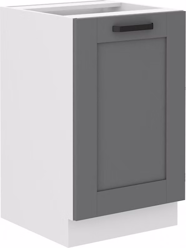 Armadietto inferiore per lavello LAILI - larghezza 50 cm, grigio / bianco