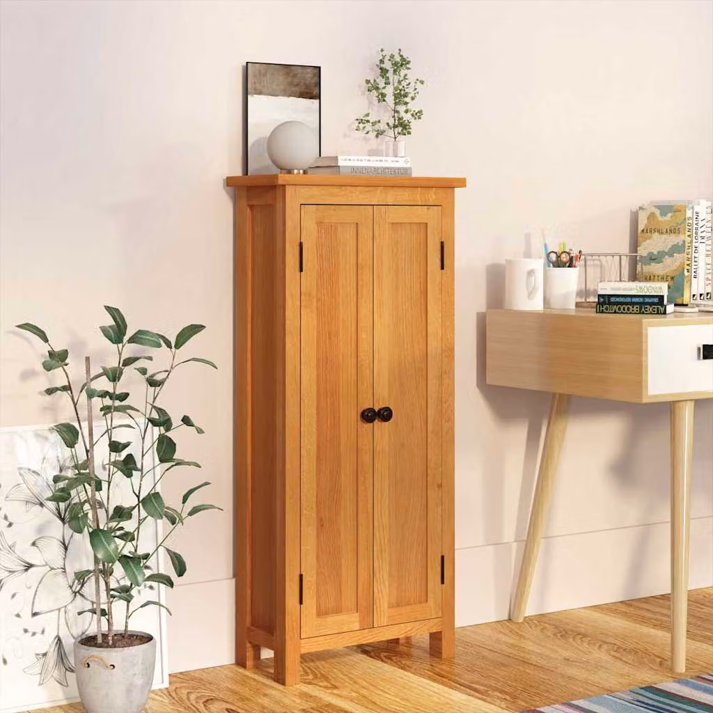 vidaXL Armadietto da parete moderno in legno di rovere marrone, L: 50 cm, P: 22 cm, H: 110 cm