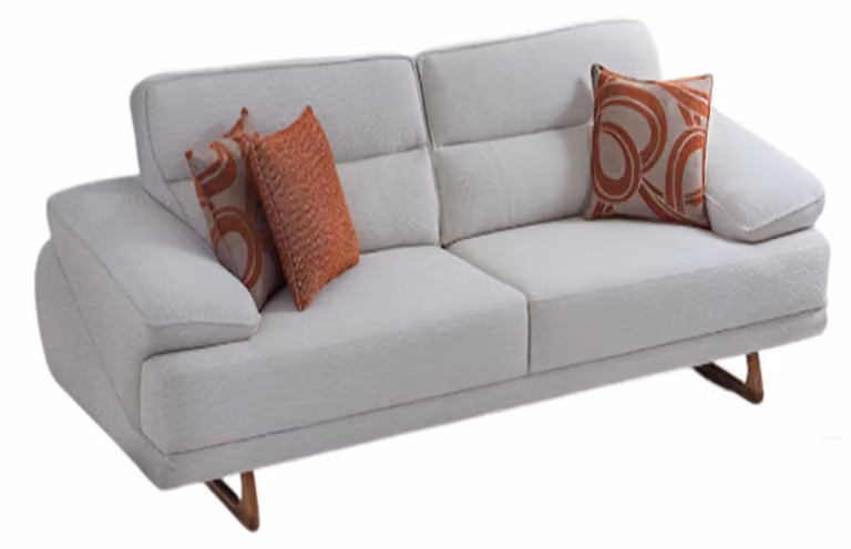 Stilvolles Polstersofa Designer Wohnzimmer 3-Sitzer Textilcouch