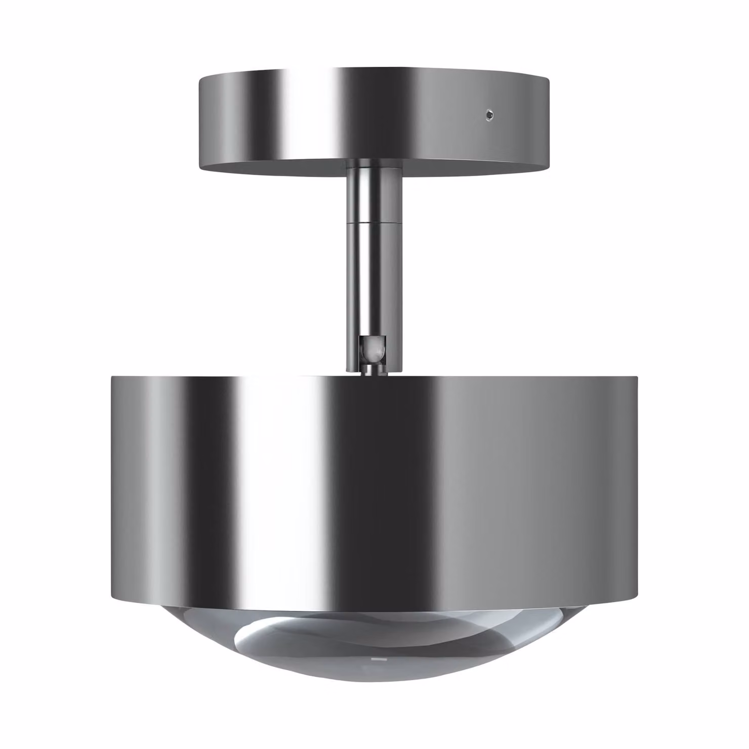 Top Light Faretto a soffitto LED PUK Maxx Turn, dimmerabile, Alluminio / Grigio / Zincato, Soggiorno / Sala da pranzo, Metallo, Design, Plafoniera LED