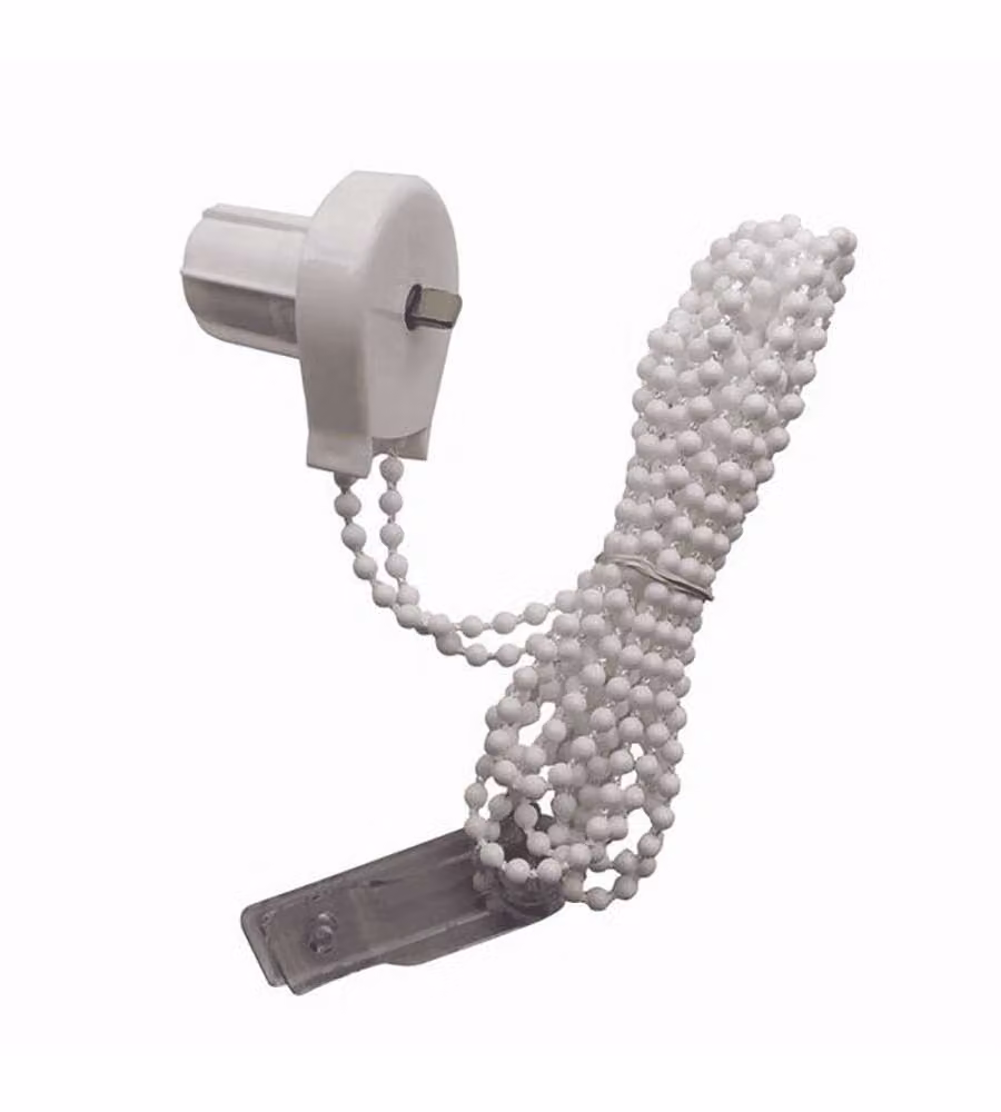 Catenella tenda a rullo bianca con puleggia 1,5 m - Accessorio funzionale
