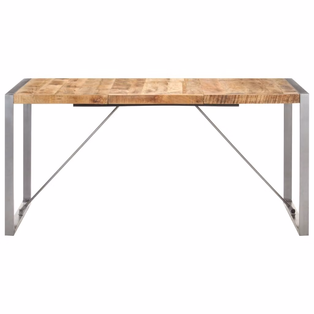 Tavolo da Pranzo 160x80x75 cm in Legno Massello di Mango