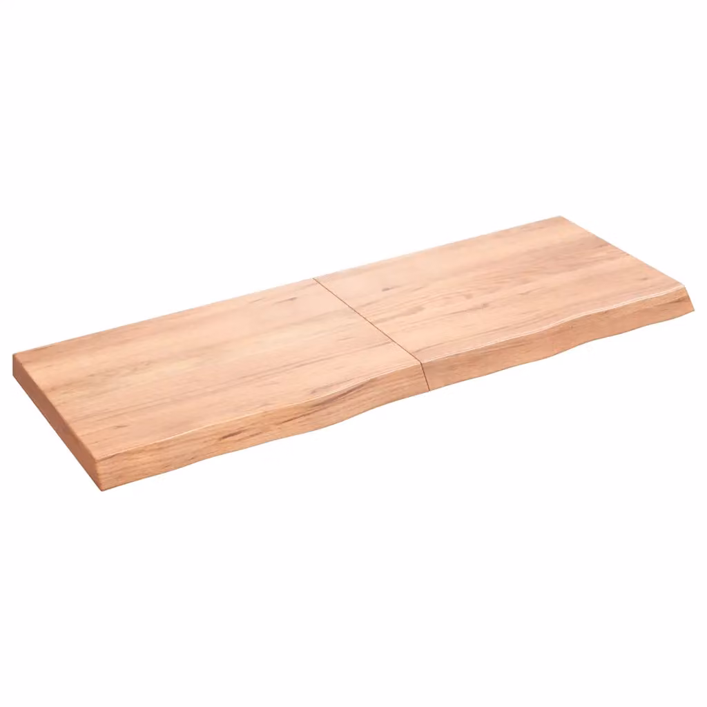 vidaXL Ripiano Muro Marrone 140x50x(2-6) cm Massello Rovere Trattato