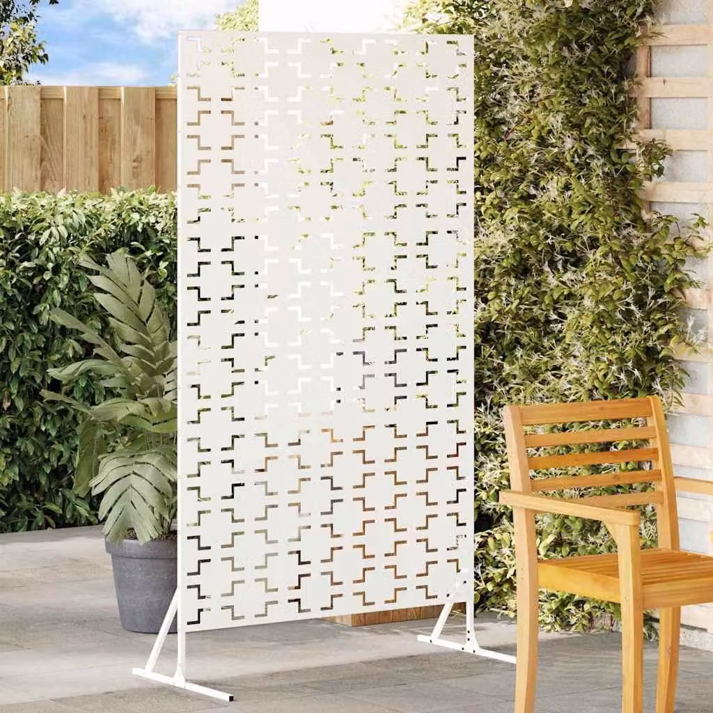 Maison Exclusive - Schermatura 100 x 50 x 180 cm in acciaio bianco