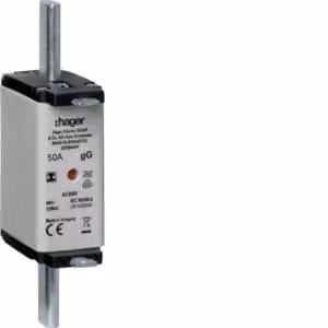 Cartuccia fusibile NH NH1C gG 500 V 50 A con segnalatore combinato e linguetta isolata