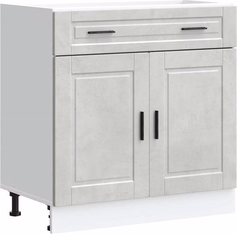 Base da Cucina Porto Grigio Cemento in Legno Multistrato