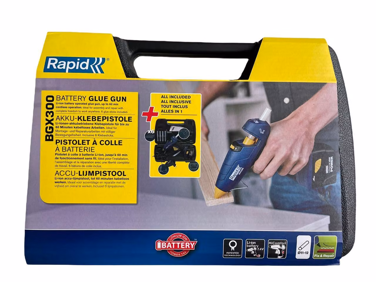 Rapid BGX300 Nero, Blu, Giallo