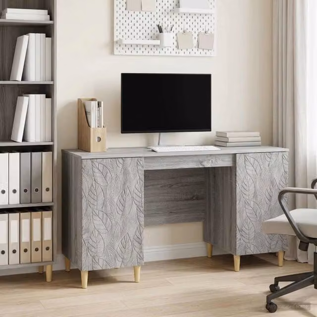 Scrivania Sonoma grigio 142,5 x 50 x 75 cm Legno ingegnerizzato 3414618
