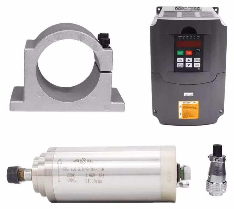 Motore mandrino CNC, potenza 3 kW, raffreddato ad acqua, Kit 2