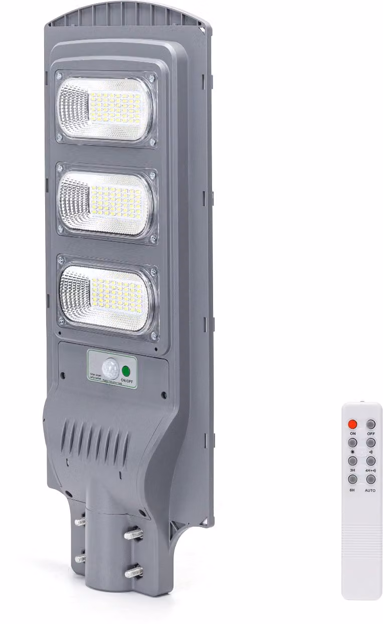 150W LED lampione solare lampione solare per uso esterno con telecomando 6500K