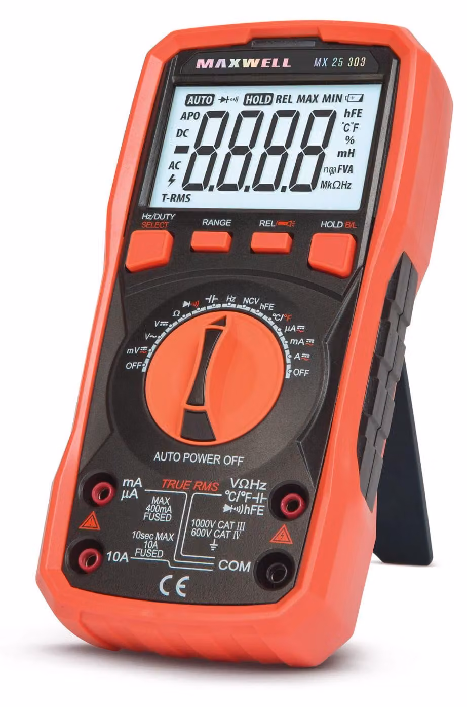 Multimetro digitale con misurazione True RMS, temperatura e frequenza - MX 25303 [25303]