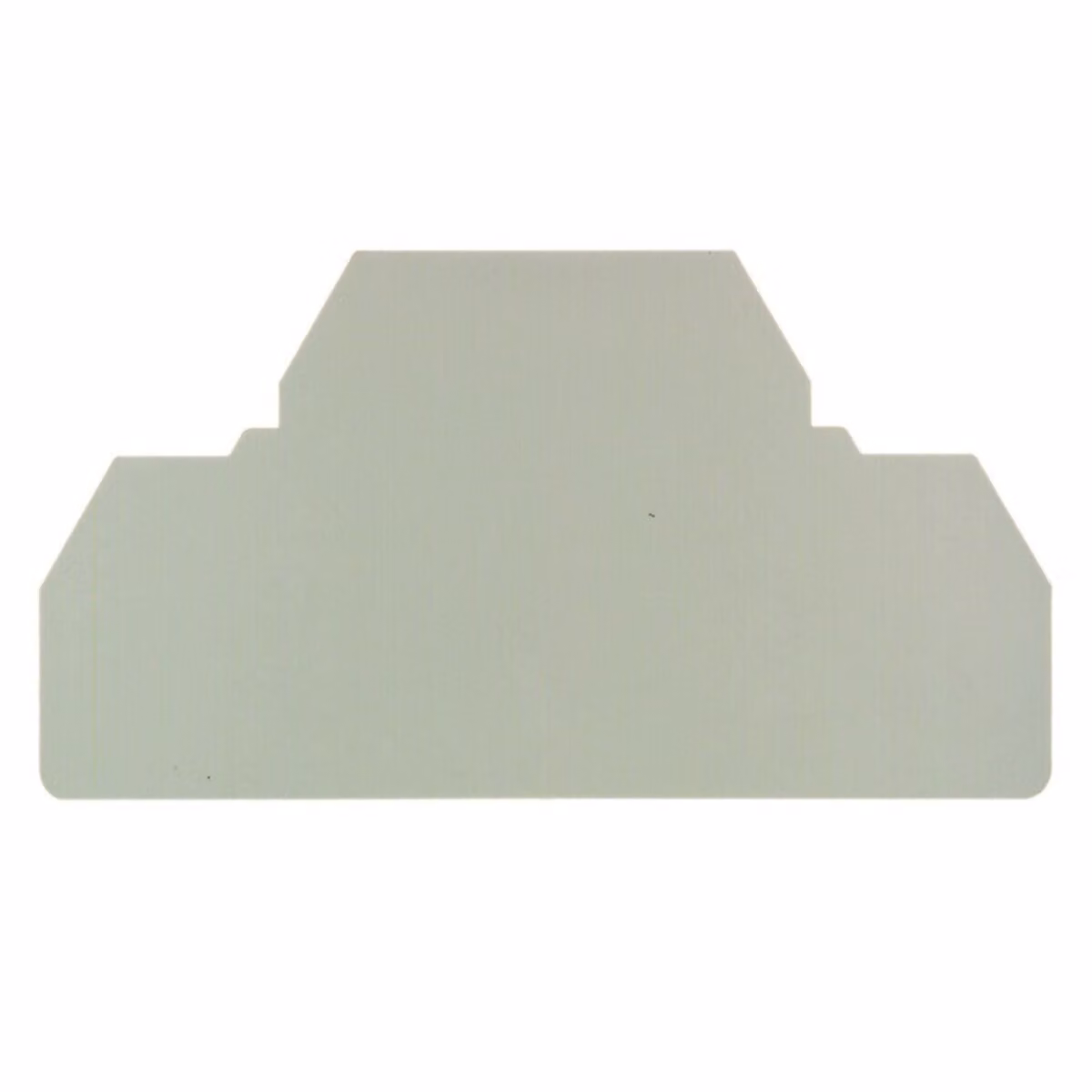 Piastra terminale 79x1,5x43mm - Piastra terminale/divisoria per morsettiera ZAP/TW ZDK2.5