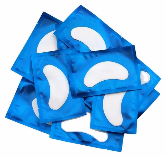 Mascherine per gli occhi, applicazione confortevole, materiale ipoallergenico, 100 pezzi, colore blu