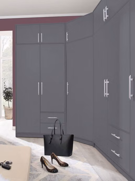 Sistema di armadi combinati Smart 3 pezzi antracite