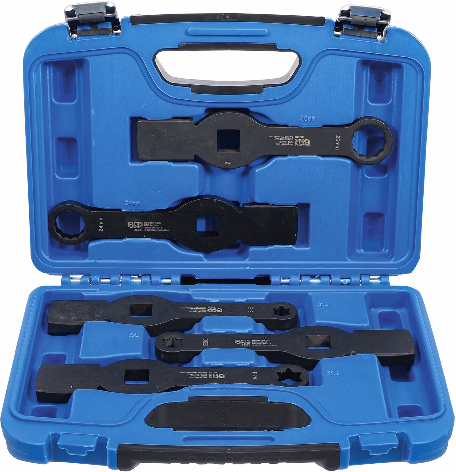 BGS Set di chiavi combinate a dodici lati / profilo E (per Torx) 5 pezzi - 35310